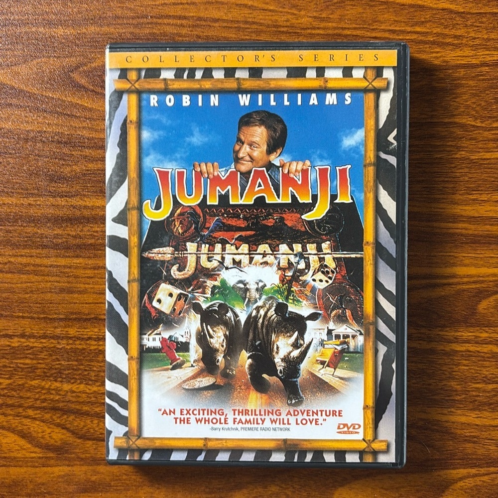 Jumanji DVD Collector's Series Robin Williams 1995 Widescreen Fantasy‎ Adventure
